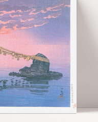 After Hover: Kawase Hasui - Die verheirateten Felsen von Futamigaura