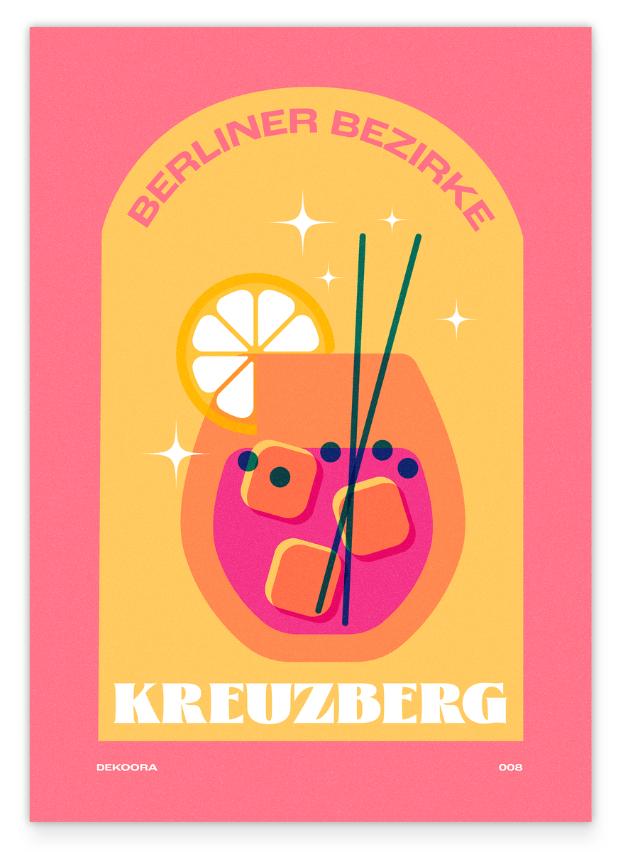 Berliner Bezirke: Kreuzberg Cocktail in Pink