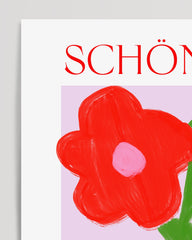 After Hover: Berlin Schöneberg mit roten Blumen