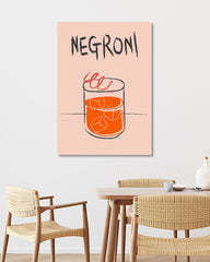 After Hover: Negroni Cocktail mit Eiswürfeln