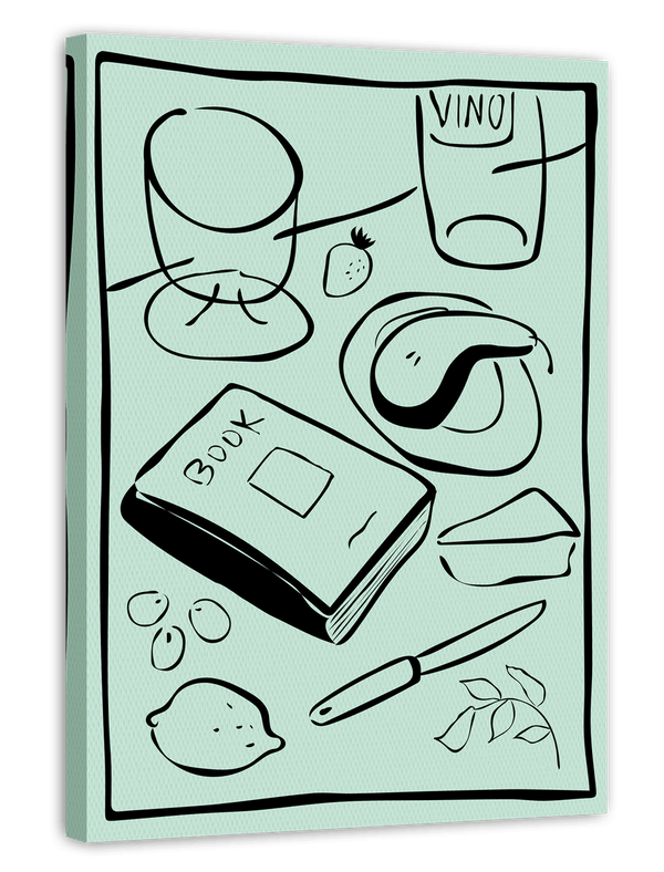 Dinner Ensemble in Grün