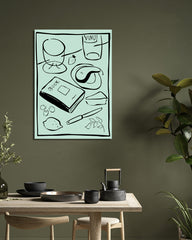 After Hover: Dinner Ensemble in Grün