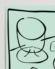 After Hover: Dinner Ensemble in Grün