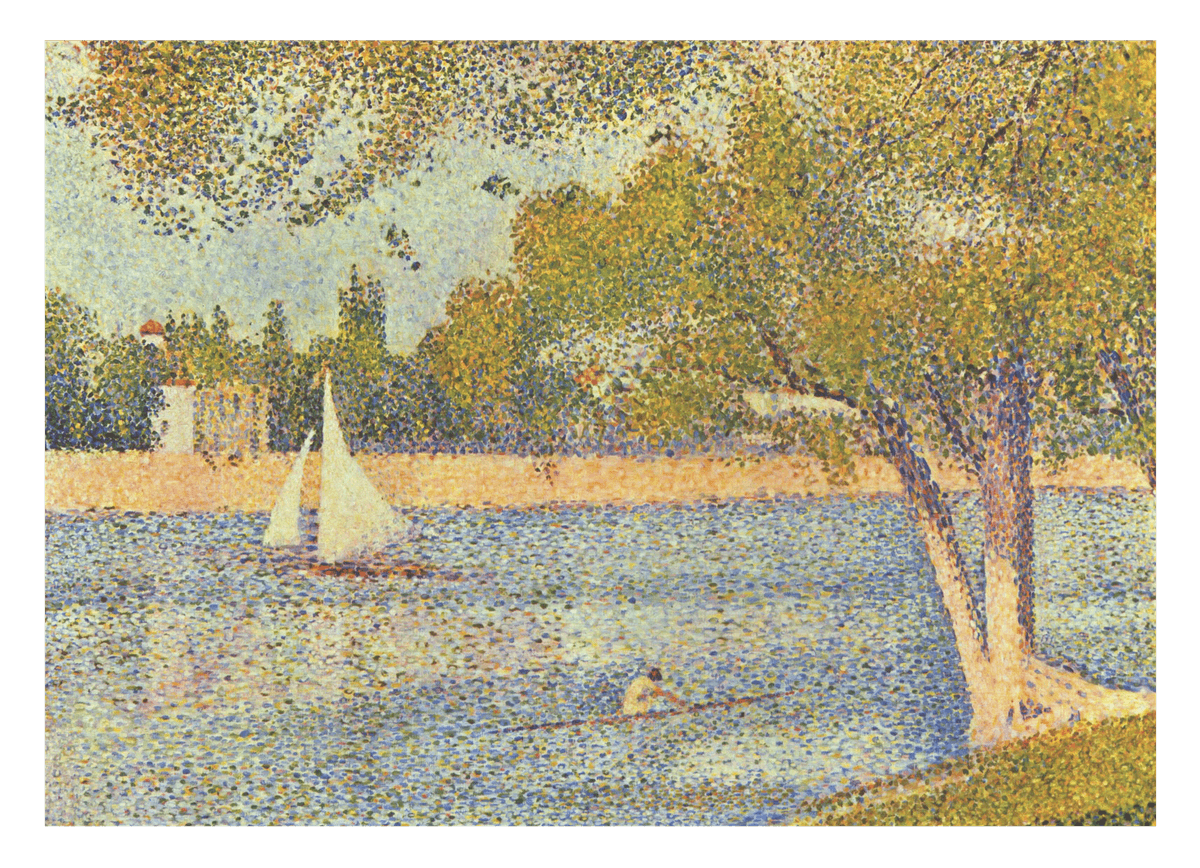 Georges Seurat - Die Seine an der Grand Jatte, Frühling
