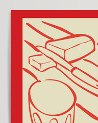 After Hover: Picknick Ensemble mit rotem Rand