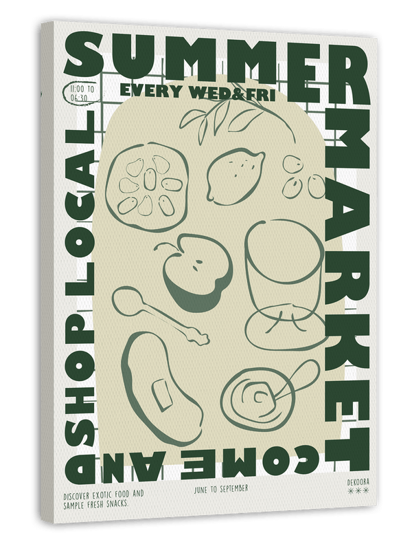 Exotische Früchte vom Sommer-Markt