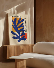 After Hover: Blaues Korallenblatt von Matisse inspiriert