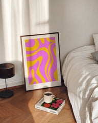 After Hover: Happy Swirl in Pink und Gelb