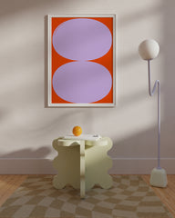 After Hover: Abstrakte Bögen in Orange - Berlin Modern Art