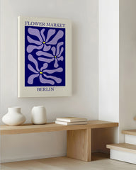 After Hover: Berlin Flower Market - Blumen-Muster in Violett