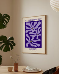 After Hover: Berlin Flower Market - Blumen-Muster in Violett