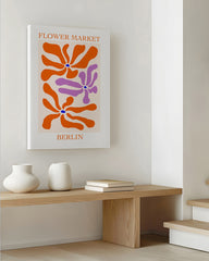 After Hover: Flower Market Berlin - Blumen-Muster in Orange