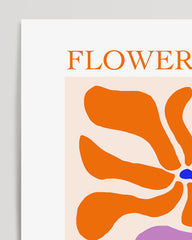 After Hover: Flower Market Berlin - Blumen-Muster in Orange