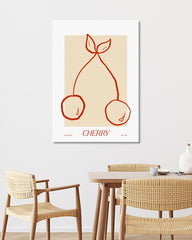 After Hover: Kirsche im Line Art Stil