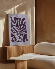 After Hover: Boho Blumen Muster in Violett