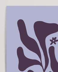 After Hover: Boho Blumen Muster in Violett