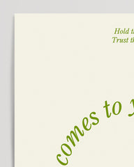 After Hover: Hold the Vision, trust the Process