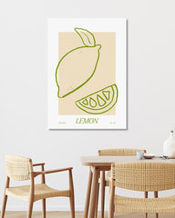 After Hover: Line Art Limone in Grün