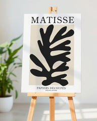 After Hover: Schwarze Koralle mit weißem Rand - Matisse inspiriert