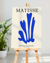After Hover: Papiers Découpiérs - Blaue Koralle von Matisse inspiriert