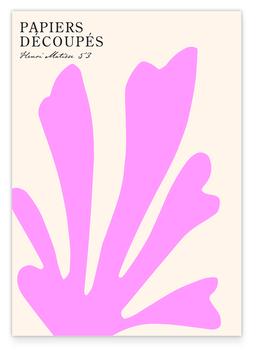 Koralle in Pink - Henri Matisse neu interpretiert