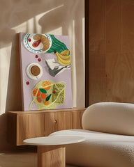 After Hover: Buntes Picknick mit Kaffee & Croissant