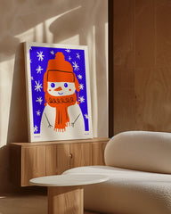 After Hover: Schneemann mit Pudelmütze - Weiße Weihnachten