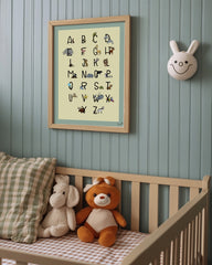 After Hover: ABC Poster mit Tieren - Deutsches Alphabet