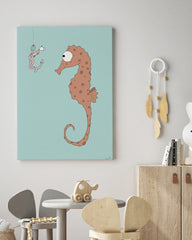 After Hover: Verhandlungen - Lustige Tierzeichnung mit Seepferdchen und Wurm - Illustration für Kinder