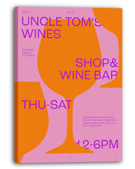 Weinglas in Orange - Uncle Tom's Wines Shop & Bar