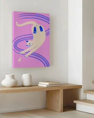 After Hover: Katz & Maus - Lustige Katzen-Zeichnung