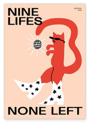 Disco Katze "Nine Lifes, none left"