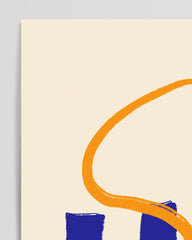 After Hover: Schachbrett mit Line Art in Dunkelblau