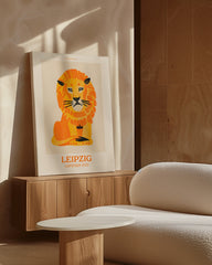 After Hover: Leipziger Zoo mit Löwen-Illustration