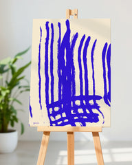 After Hover: Blue Art No. 2 - Abstrakte Streifen