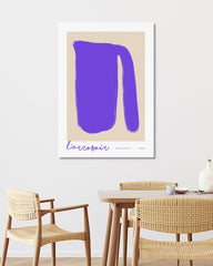 After Hover: L'arrosoir - Abstrakte Gießkanne in Violett