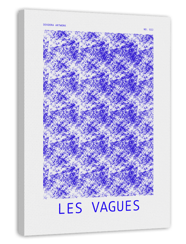 Les Vagues - Abstrakte Wellen in Blau