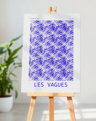 After Hover: Les Vagues - Abstrakte Wellen in Blau