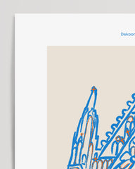 After Hover: Kölner Dom Kunstdruck - Moderne Illustration