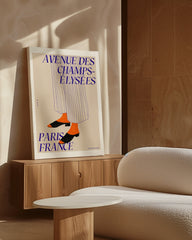 After Hover: Ein Hauch Paris - Mode Illustration "Avenue des Champs Élysées"