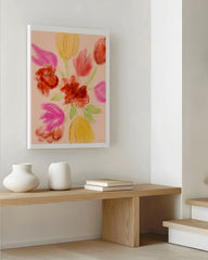 After Hover: Tulpenstrauß Kunstdruck "Abstract Spring"