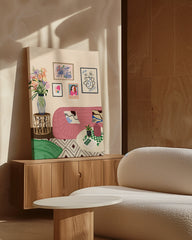 After Hover: Colourful comfy couch - Wohnzimmer im bunten Ambiente