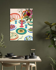 After Hover: Tapas Liebe - Esszimmer Tisch mit Boho Vibes