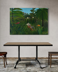 After Hover: Henri Rousseau - Jaguar attackiert ein Pferd