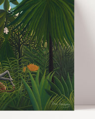 After Hover: Henri Rousseau - Jaguar attackiert ein Pferd