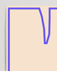 After Hover: Labyrinth - Abstrakte Illustration mit blauen Linien