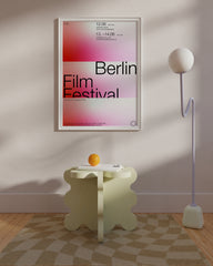 After Hover: Berlin Film Festival - Exhibition Invitation in Pink