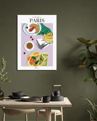 After Hover: Buntes Picknick mit Croissant - Paris Edition