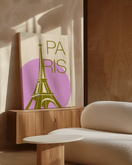 After Hover: Paris Souvenir - Moderne Illustration mit Eiffelturm