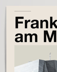 After Hover: Frankfurt am Main - Vintage Fotografie von Wolkenkratzer